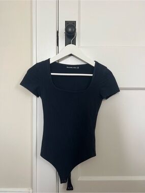 Abercrombie & Fitch Navy Square Neck Bodysuit